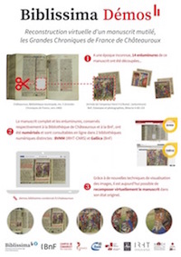 Reconstruction virtuelle d'un manuscrit mutilé : les Grandes chroniques de Châteauroux