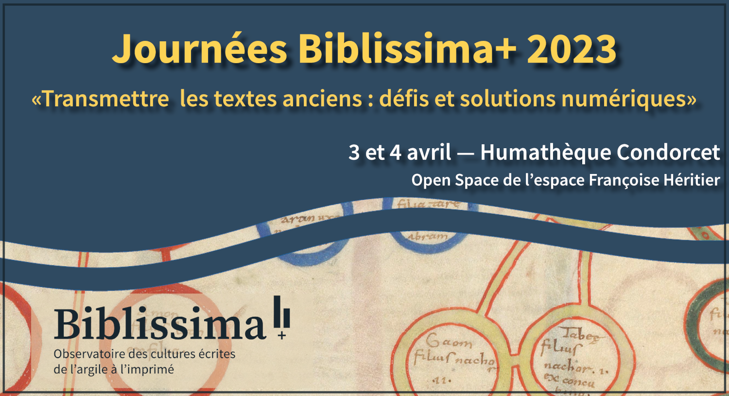flyer Journées Biblissima+ 2023