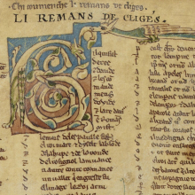 Illustration projet Cligès. MS Paris, BnF, fr. 1450