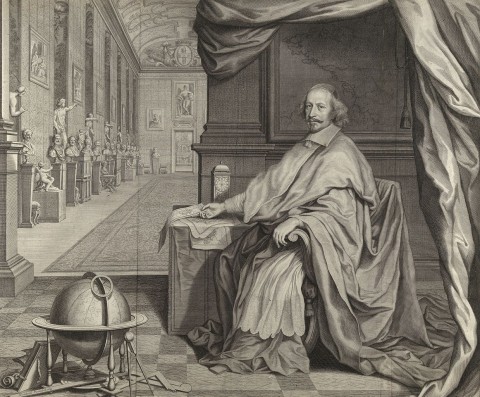 Cardinal Jules Mazarin, Seated within the Gallery of his Palace (Robert Nanteuil, 1659) Cardinal Jules Mazarin, Seated within the Gallery of his Palace (Robert Nanteuil, 1659)