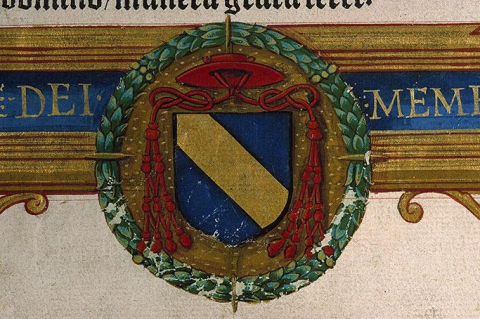 Armoiries de Claude de Longwy (Paris, Bibliothèque Sainte-Geneviève, Ms. 152, f. 5 Armoiries de Claude de Longwy (Paris, Bibliothèque Sainte-Geneviève, Ms. 152, f. 5