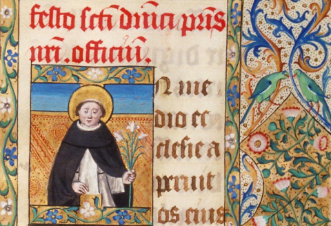 Toulouse BM Ms. 96, f. 247 - Saint Dominique Toulouse BM Ms. 96, f. 247 - Saint Dominique
