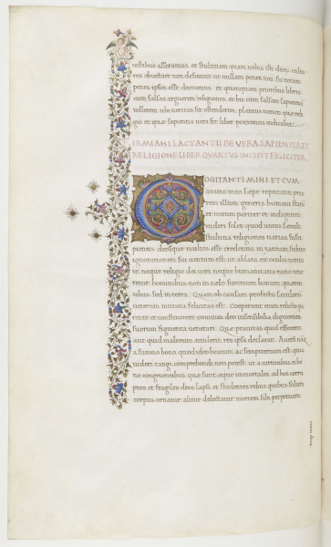 Lactance. Institutiones divinae (Bibliothèque municipale de Besançon, Ms 170)