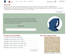 copie d'écran matriculae