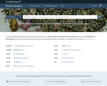 copie d'écran portail biblissima